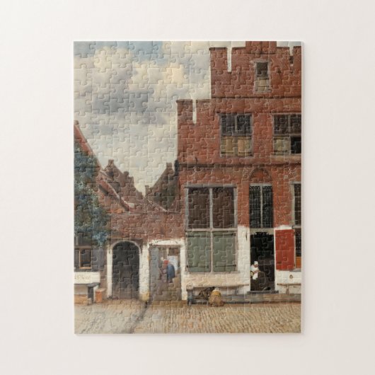 Vermeer, The Little Street - Fine Art Legpuzzel (Verticaal)