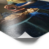 Vermeer The Milkmaid Foto Print Afdruk (Hoek)