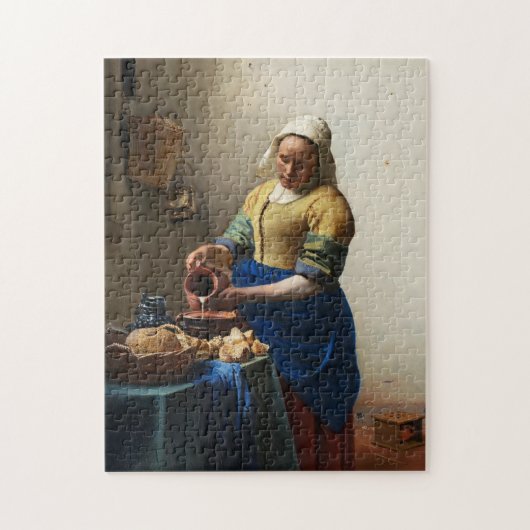 Vermeer The Milkmaid Puzzle Legpuzzel (Verticaal)