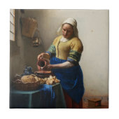 Vermeer The Milkmaid Tile Tegeltje (Voorkant)