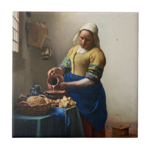 Vermeer The Milkmaid Tile Tegeltje