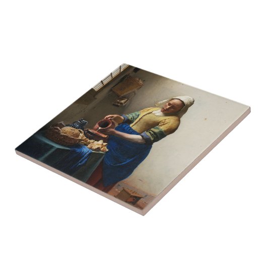 Vermeer The Milkmaid Tile Tegeltje (Zijkant)