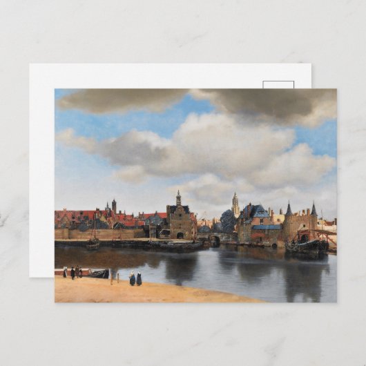 Vermeer - Uitzicht van Delft | stadsgezicht Briefkaart (Voorkant / Achterkant)