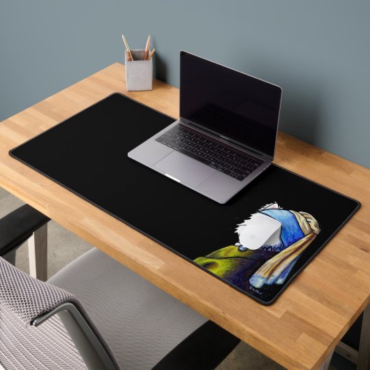 Vermeer Westie Meisje Desk Mat (Kantoor 2)