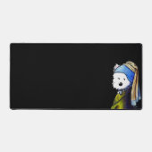 Vermeer Westie Meisje Desk Mat (Voorkant)