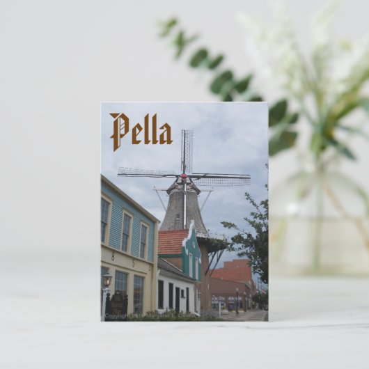 Vermeer Windmill, Historisch dorp, Pella, Iowa Briefkaart (Staand voorkant)