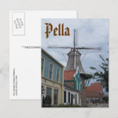 Vermeer Windmill, Pella Historical Village, Iowa Briefkaart (Voorkant / Achterkant)
