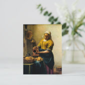 Vermeer's Maidservant Pil Milk (circa 1660) Kaart (Staand voorkant)