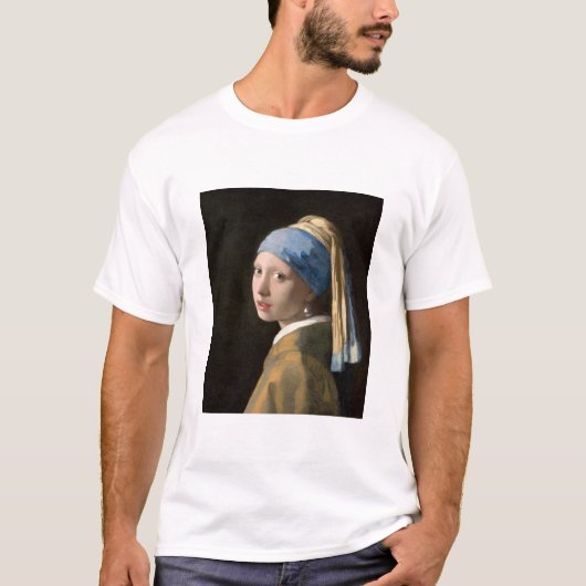 Vermeer's Meisje met een parelaar T-shirt (Voorkant)