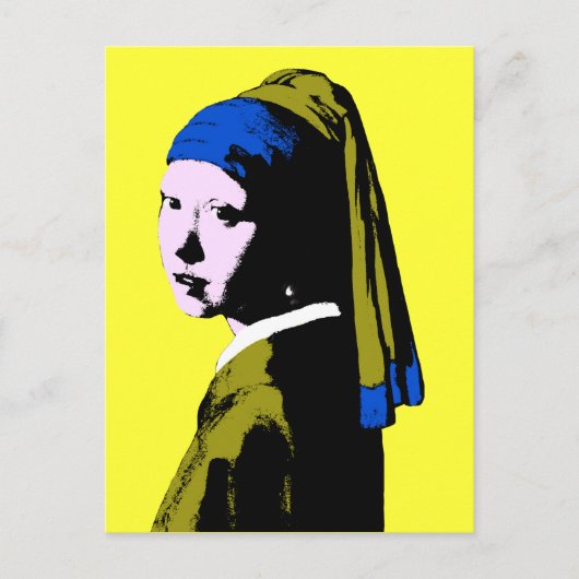Vermeer's parelaarsala briefkaart (Voorkant)