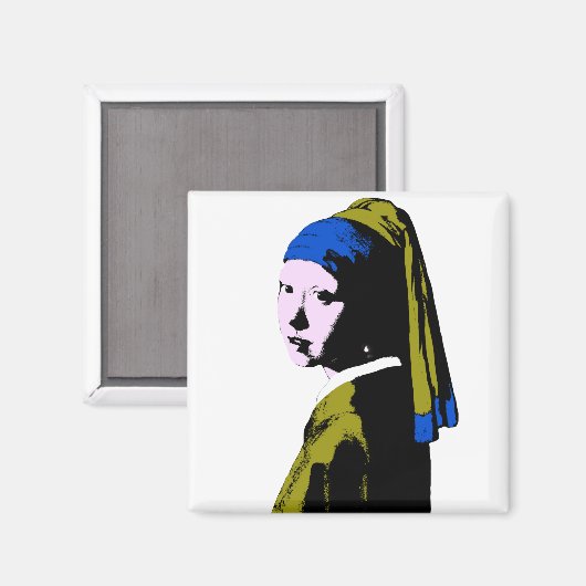 Vermeer's parelaarsala magneet (Voorkant / Achterkant)