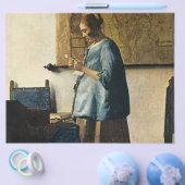 Vermeer's Vrouw in Blauw Leest a Letter ca.1665 Flyer (Enkel)