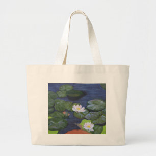 "Vermeer's waterlilies" Grote Tote Bag