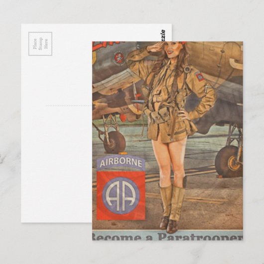 Vermeld in de 82e luchthaven briefkaart (Voorkant / Achterkant)