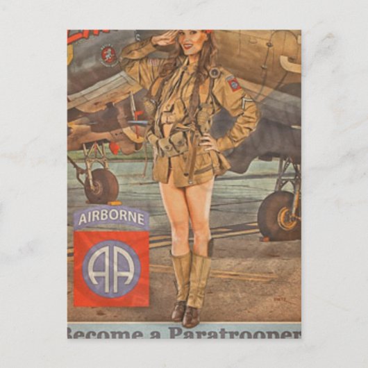 Vermeld in de 82e luchthaven briefkaart (Voorkant)