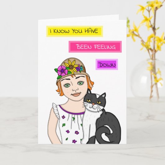 Vermelding omlaag | Aanmoediging en ondersteuning Kaart (Gele Bloem)