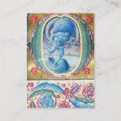 VERMELDING VAN ANTIEK WINDMINIATUURMONOGRAM VISITEKAARTJE (Achterkant)