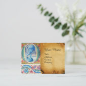 VERMELDING VAN ANTIEK WINDMINIATUURMONOGRAM VISITEKAARTJE (Staand voorkant)