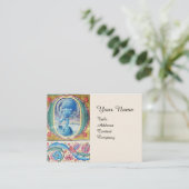 VERMELDING VAN ANTIEK WINDMINIATUURMONOGRAM VISITEKAARTJE (Staand voorkant)