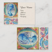 VERMELDING VAN ANTIEK WINDMINIATUURMONOGRAM VISITEKAARTJE (Voorkant / Achterkant)