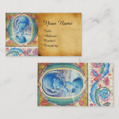 VERMELDING VAN ANTIEK WINDMINIATUURMONOGRAM VISITEKAARTJE (Voorkant / Achterkant)