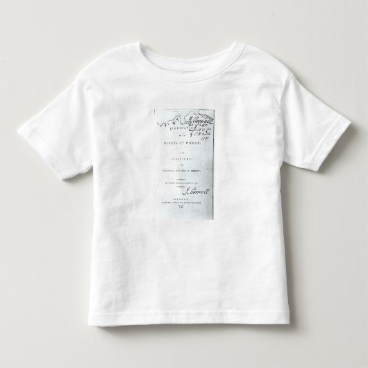 Vermelding van de rechten van de vrouw" kinder shirts (Voorkant)