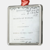 Vermelding van de rechten van de vrouw" metalen ornament (Links)