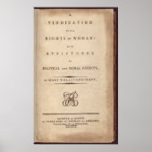 Vermelding van de rechten van de vrouw poster (Voorkant)