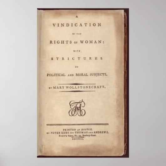 Vermelding van de rechten van de vrouw poster (Voorkant)