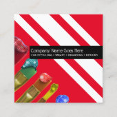 Vermelding van het brandmerken van spuitverfspuite vierkante visitekaartje (Voorkant)