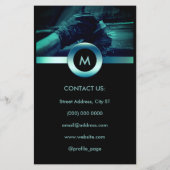 Vermelding van legante en professionele auto's flyer (Achterkant)