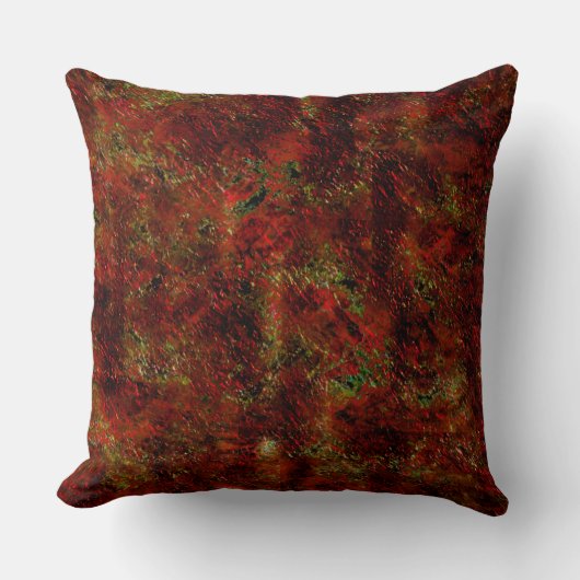 Vermelho forte esfolado sobre o cinza áspero kussen (Voorkant)