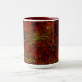 Vermelho forte esfolado sobre o cinza áspero mok (Midden)