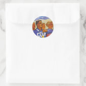 Vermenigvuldig de oevers van de Sovjet-portemonnee Ronde Sticker (Tas)