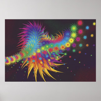 Vermenigvuldigd statisch veld poster