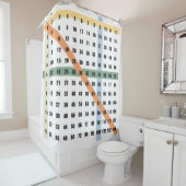 vermenigvuldiging van de tijden tabel douchegordijn (In situ)