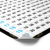 Vermenigvuldigings- en afdelingsschema Poster (Hoek)