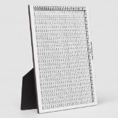 Vermenigvuldigingstabel 25 met 25 fotoplaat (Zijkant)