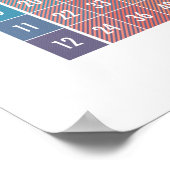 Vermenigvuldigingstabel (cijfers 1-12) Poster (Hoek)