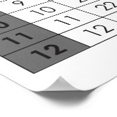 Vermenigvuldigingstabel Poster (Hoek)