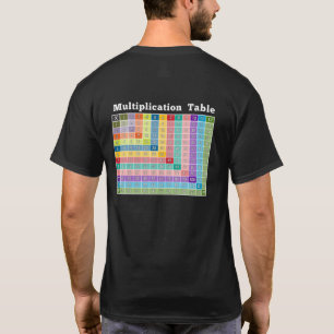 Vermenigvuldigingstabel voor docenten en Wiskunde  T-shirt