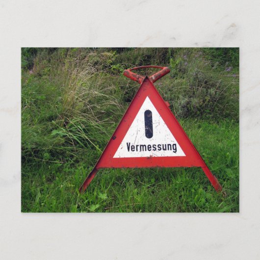 Vermessung Briefkaart (Voorkant)