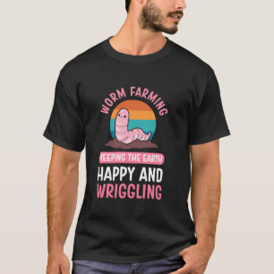 Vermi Compost Compostering Vermicompost Worm Farme T-shirt