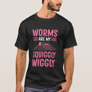 Vermi Compost Rode Wiggler Worm Hunter Worm Fa T-shirt
