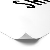 Vermijd altijd slechte rotzooi-tuaties in toiletpa poster (Hoek)