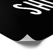 Vermijd altijd slechte shit-situaties grappig toil poster (Hoek)