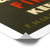 Vermijd brand Clean Cellar 1937 WPA Poster (Hoek)