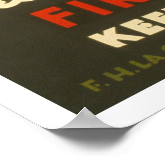 Vermijd brand Clean Cellar 1937 WPA Poster (Hoek)