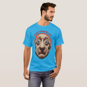Vermijd computergezicht, vergroot het lettertype t-shirt (Voorkant volledig)