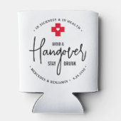 Vermijd dat Hangover blijft Drink Relief Kit Wedde Blikjeskoeler (Achterkant)